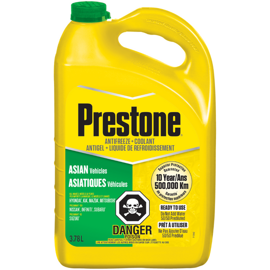 Prestone Asian Vehicles Anti-Freeze/Coolant, Green 3.8-L