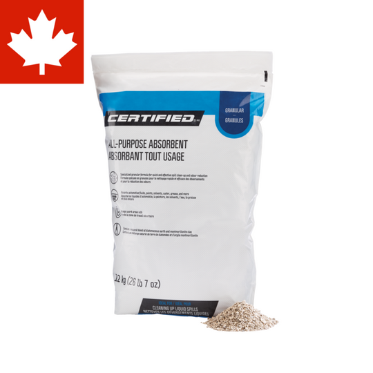 Certified All-Purpose Granular Oil/Fluid Absorbent, 12-kg