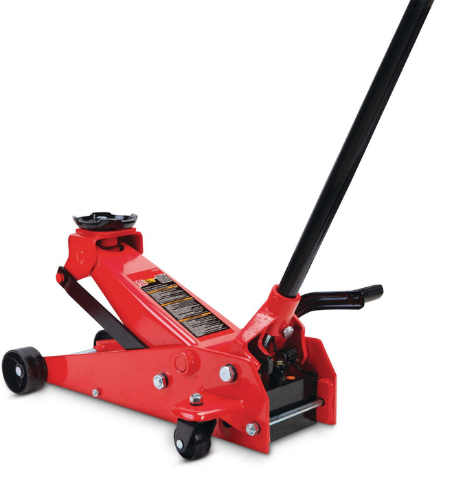 Big Red Heavy-Duty + Garage Floor Jack w/ Quick Start, 3.5-Ton