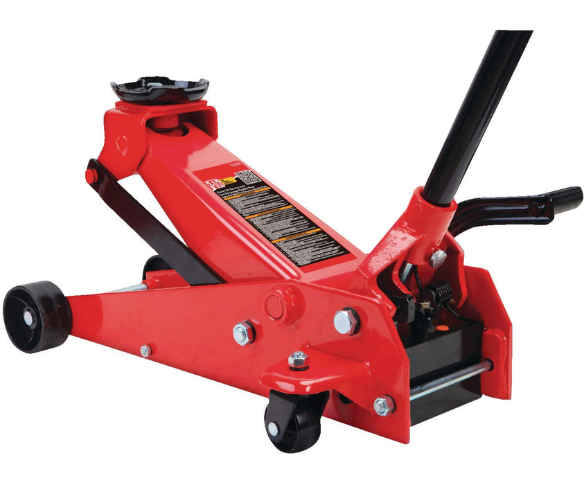 Big Red Heavy-Duty + Garage Floor Jack w/ Quick Start, 3.5-Ton