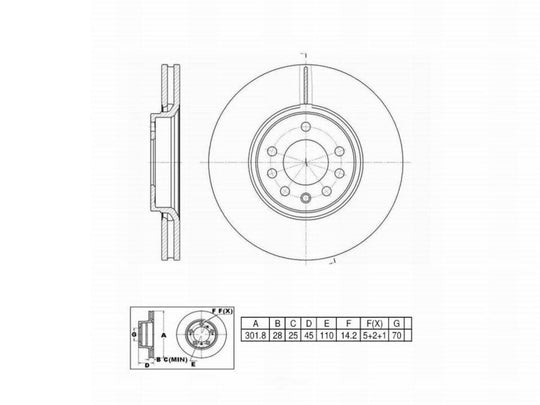 C09743 ProSeries OE+ Brake Rotor
