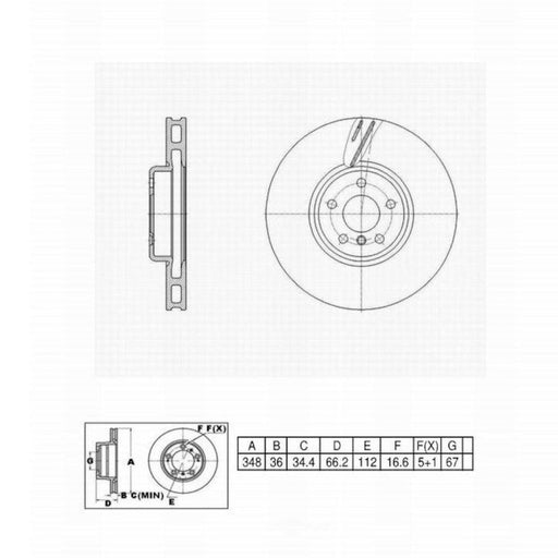 C10619 Pro Series OE+ Brake Rotor - Front