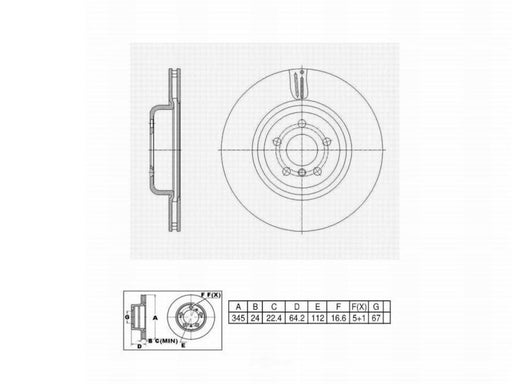 C10633 Pro Series OE+ Brake Rotor - Rear