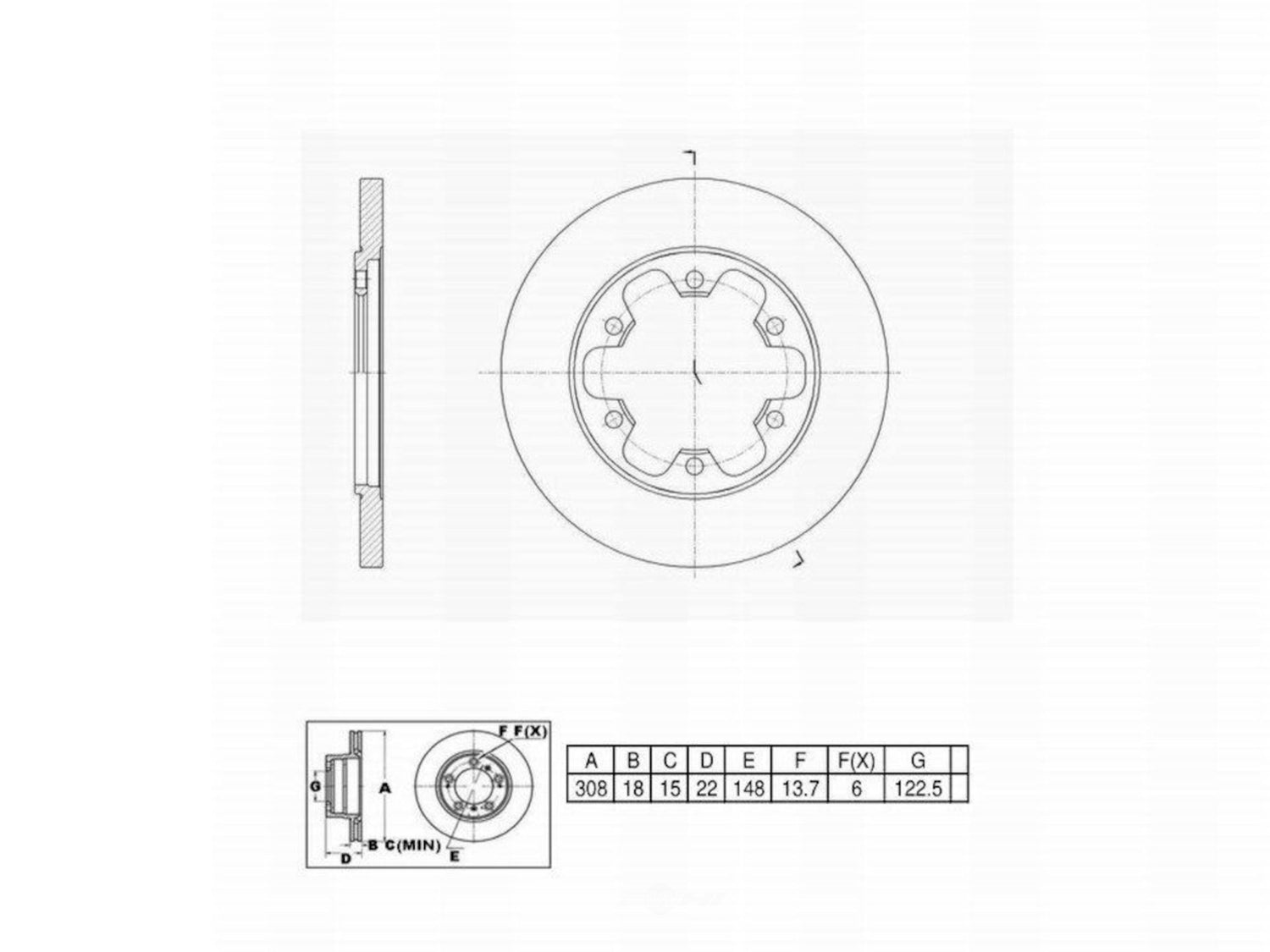 C10763 Pro Series OE+ Brake Rotor - Rear