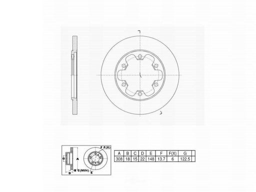 C10763 Pro Series OE+ Brake Rotor - Rear