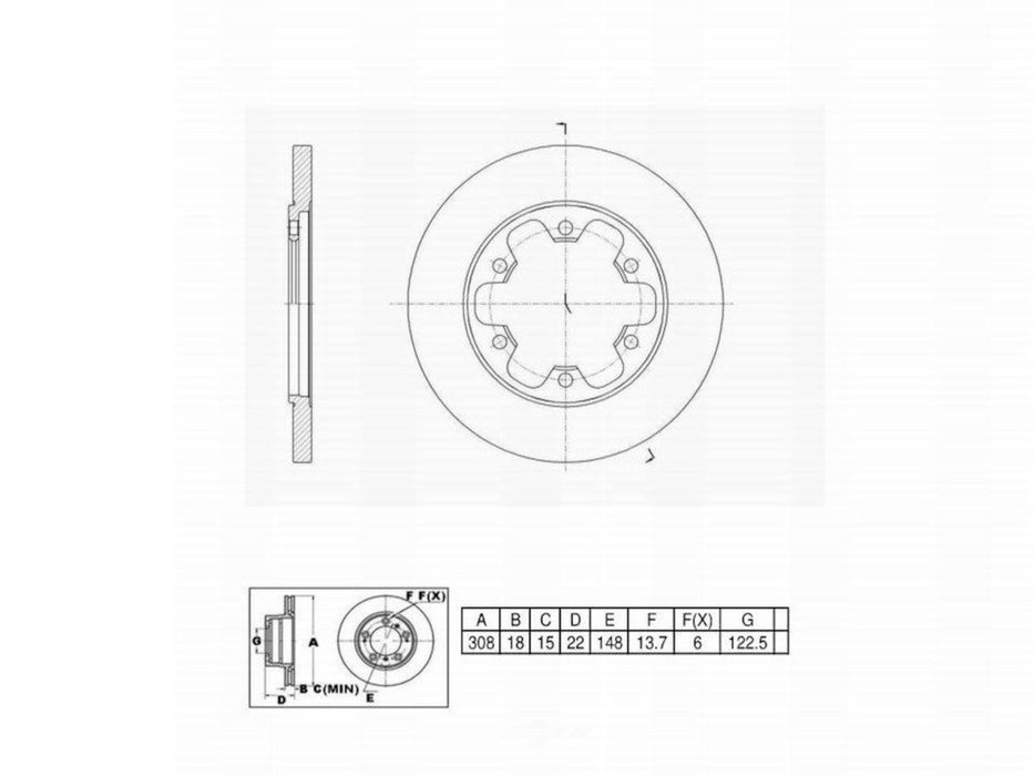 C10763 Pro Series OE+ Brake Rotor - Rear