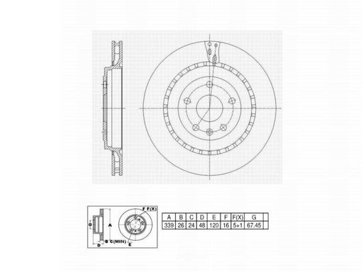 C11012 ProSeries OE+ Brake Rotor