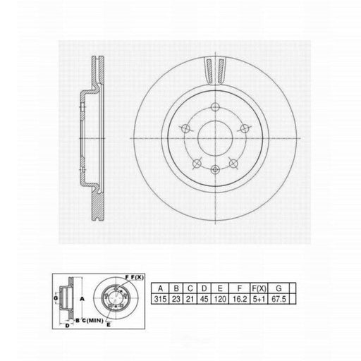 C11296 Pro Series OE+ Brake Rotor - Rear