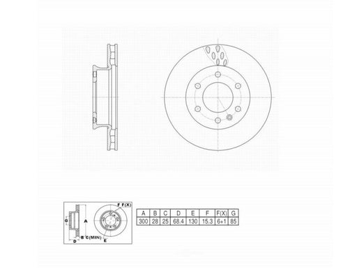 C11395 Pro Series OE+ Brake Rotor - Front