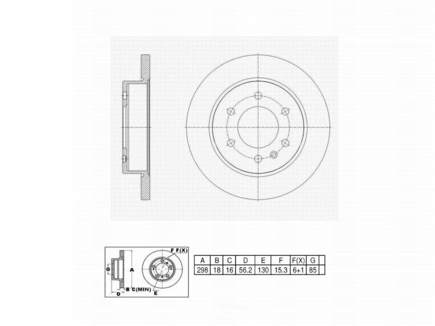C11401 Pro Series OE+ Brake Rotor - Rear