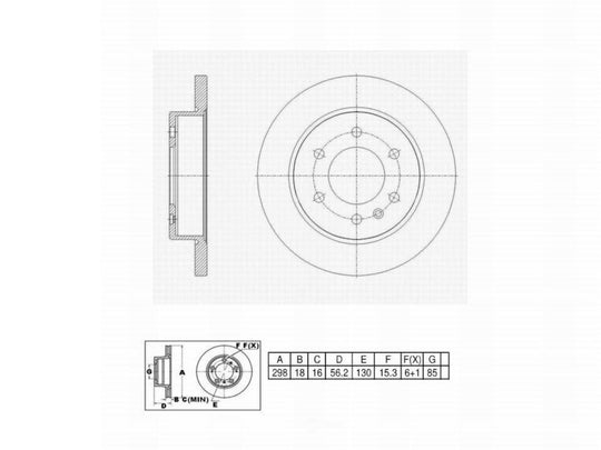C11401 Pro Series OE+ Brake Rotor - Rear