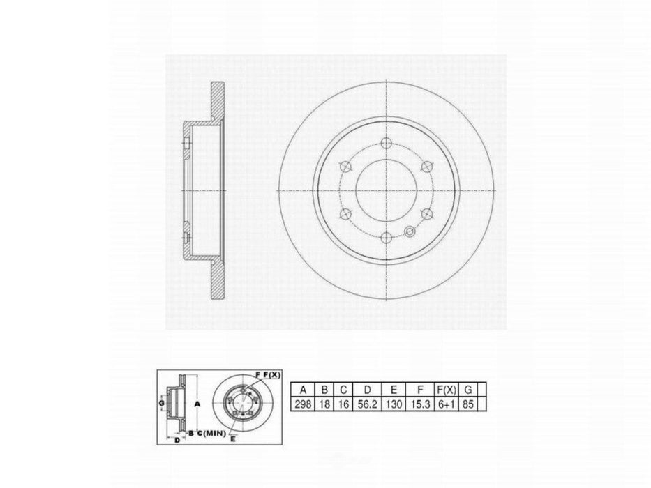 C11401 Pro Series OE+ Brake Rotor - Rear