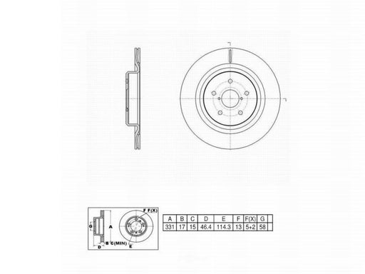 C11449 ProSeries OE+ Brake Rotor