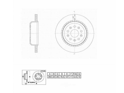 C30606 ProSeries OE+ Brake Rotor, Rear
