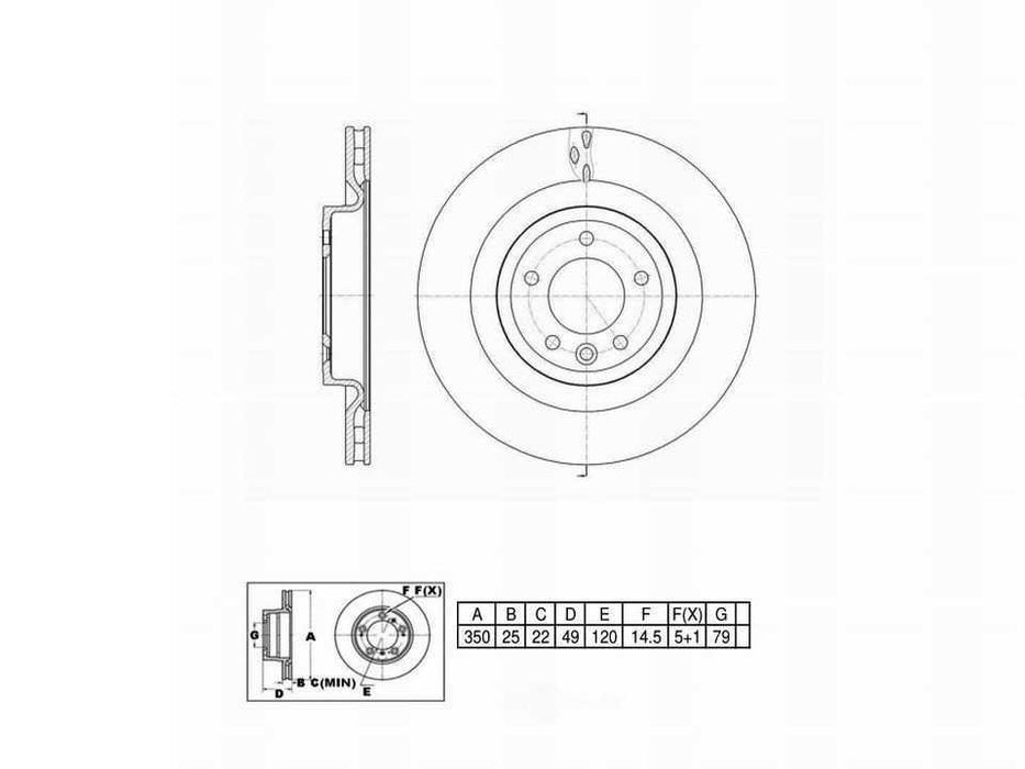 C30613 ProSeries OE+ Brake Rotor, Rear