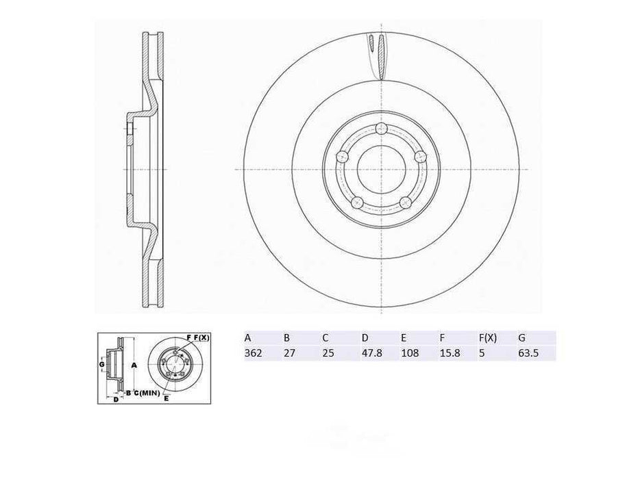 C30729 ProSeries OE+ Brake Rotor, Front