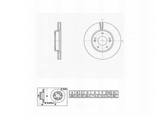 C30842 Pro Series OE+ Brake Rotor  Front