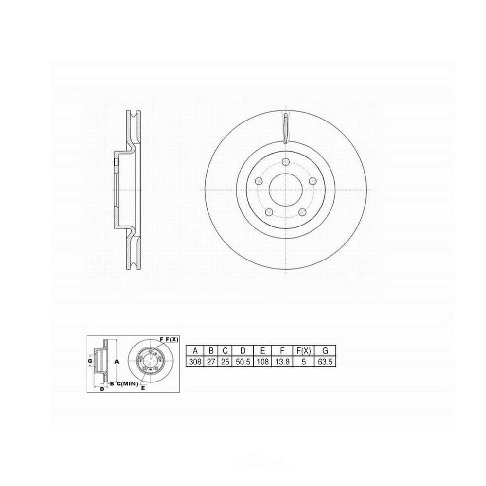 C30859 ProSeries OE+ Brake Rotor