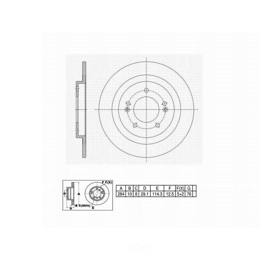 C31238 PRO-SERIES OE+ BRAKE ROTOR