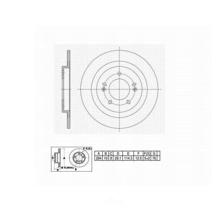 C31238 PRO-SERIES OE+ BRAKE ROTOR