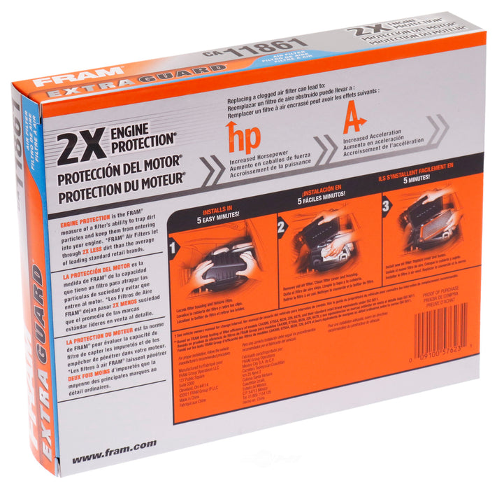 CA11861 FRAM Extra Guard Air Filter