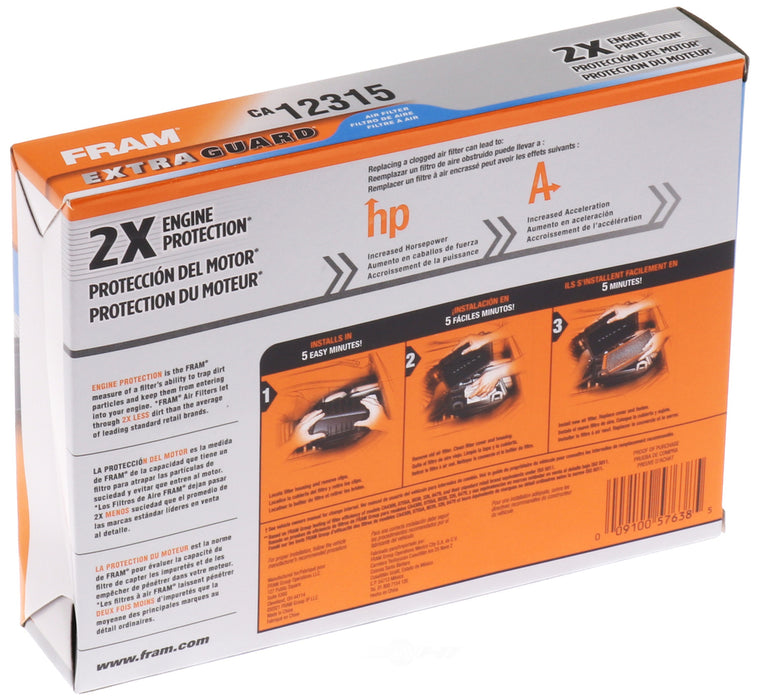 CA12315 FRAM Extra Guard Air Filter