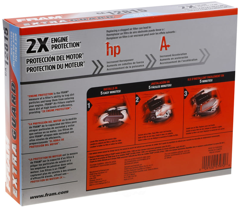 CA12815 FRAM Extra Guard Air Filter