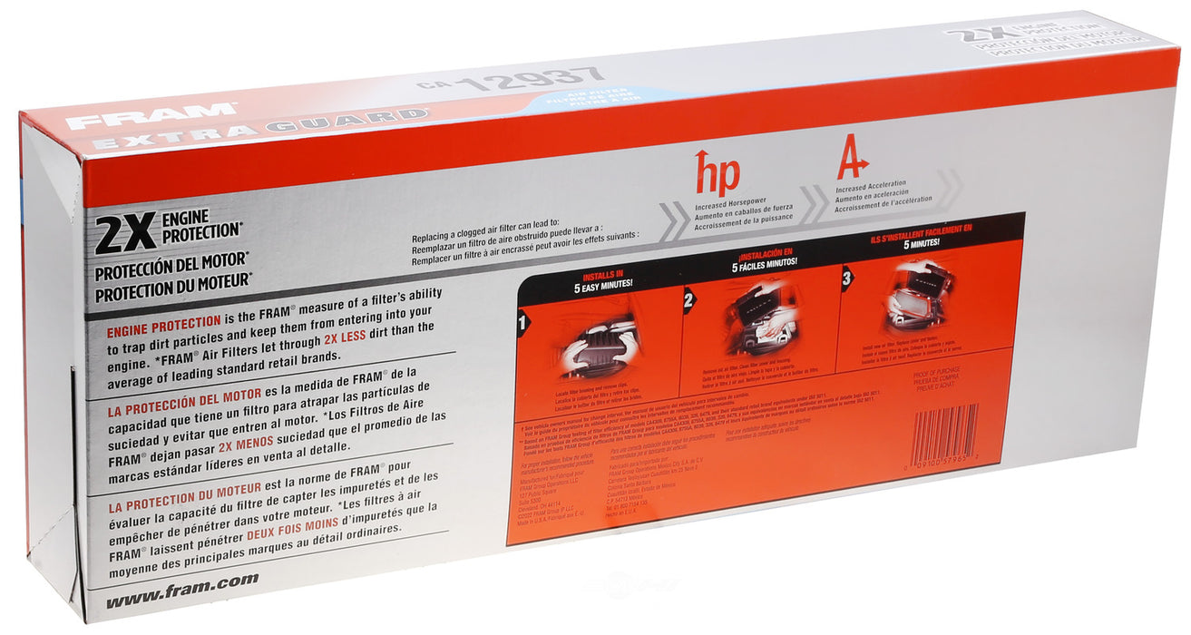 CA12937 FRAM Extra Guard Air Filter