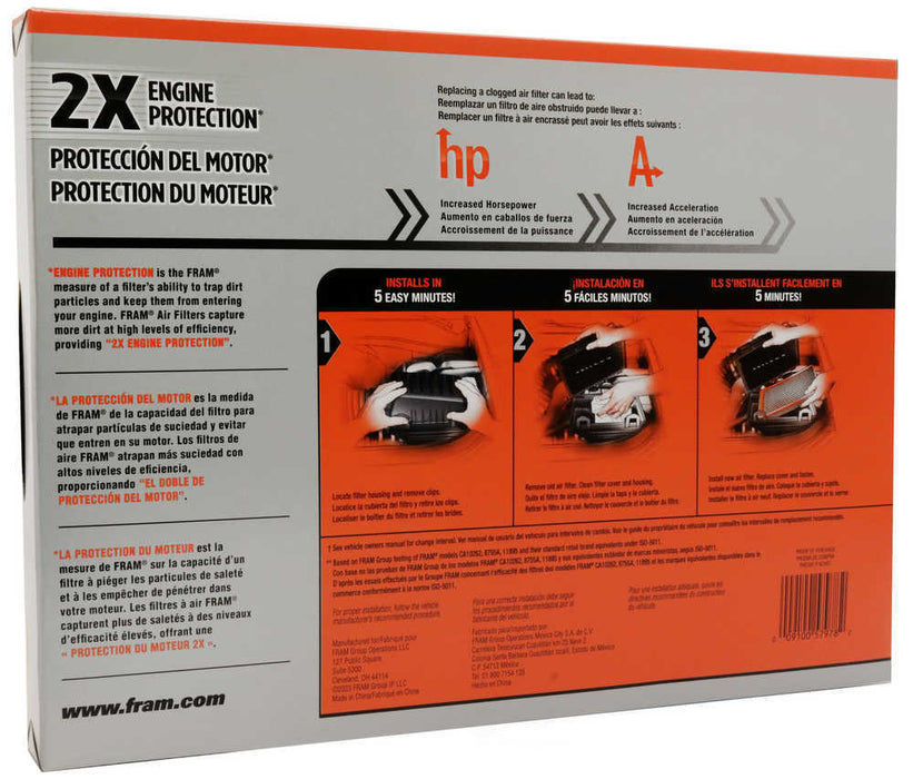 CA12954 FRAM Extra Guard Air Filter