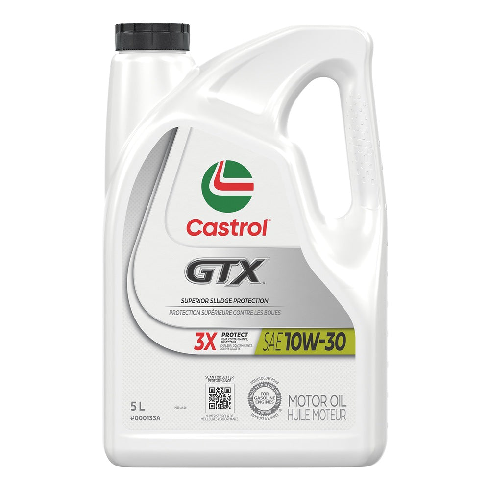 00013-3A Castrol GTX 10W30 Conventional Motor Oil, 5-L — Partsource