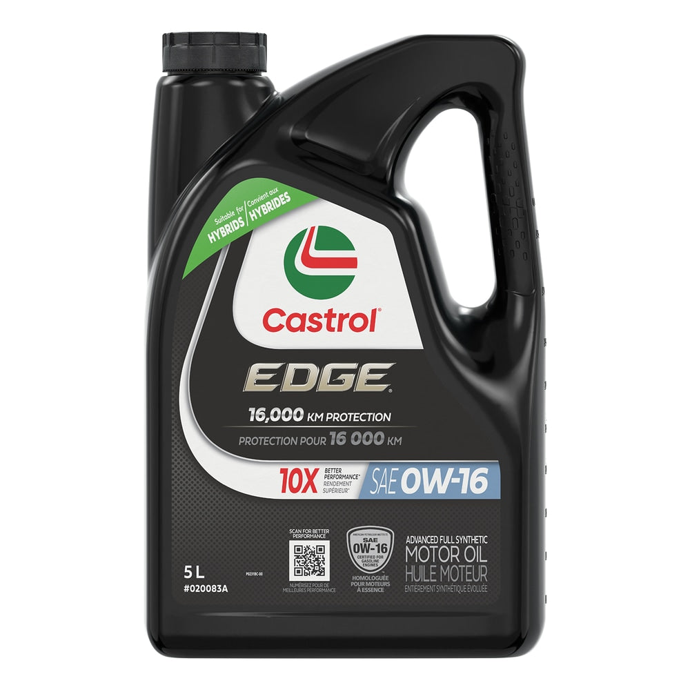 Castrol EDGE 0W-16 Advanced Full Synthetic Motor Oil, 5-L — Partsource