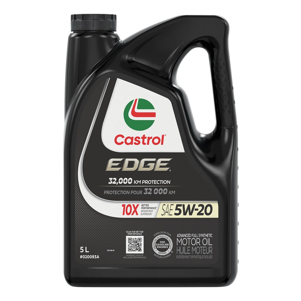 02009-3A Castrol EDGE 5W20 Synthetic Motor Oil, 5-L — Partsource
