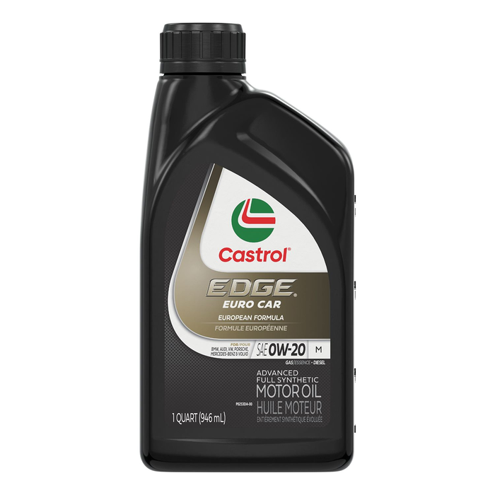 Castrol Edge Synthetic Euro M 0W-20 Motor Oil, 946ml