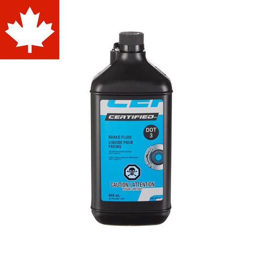 Certified DOT 3 Brake Fluid, 946-mL
