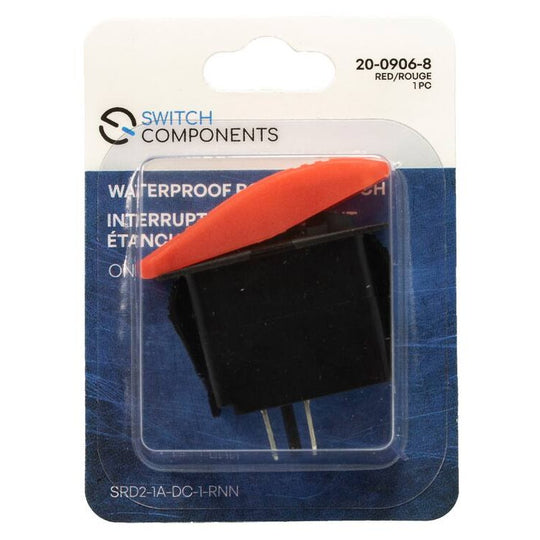 SRD21ADC1RNN Contura Style Rocker  2P SPST OFFON, Red (VDC)