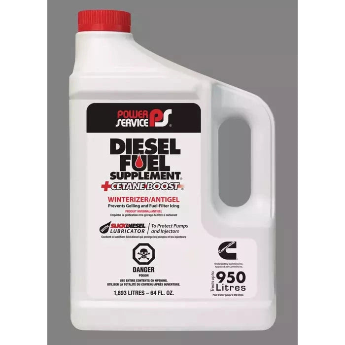 Power Service Diesel Fuel Supplement + Cetane Boost, 64oz.