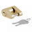 23022 Coupler Lock 1/4 Pin, 3/4 Latch Span, Padlock, Brass-Plated
