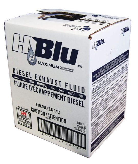 Recochem H2BLU Diesel Exhaust Fluid (DEF), Non-Toxic/Odourless/Colourless Solution, 9.46-L