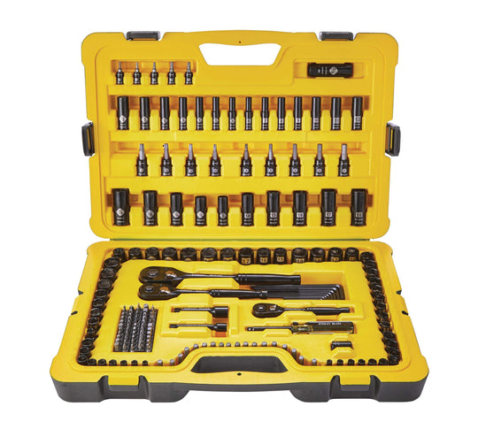 Stanley Professional Grade Black Chrome Socket Set, SAE/Metric, 197-pc