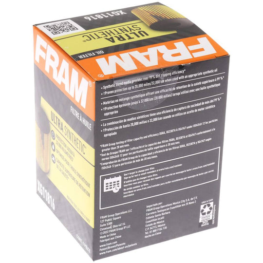 XG11816 FRAM Ultra Synthetic Oil Filter
