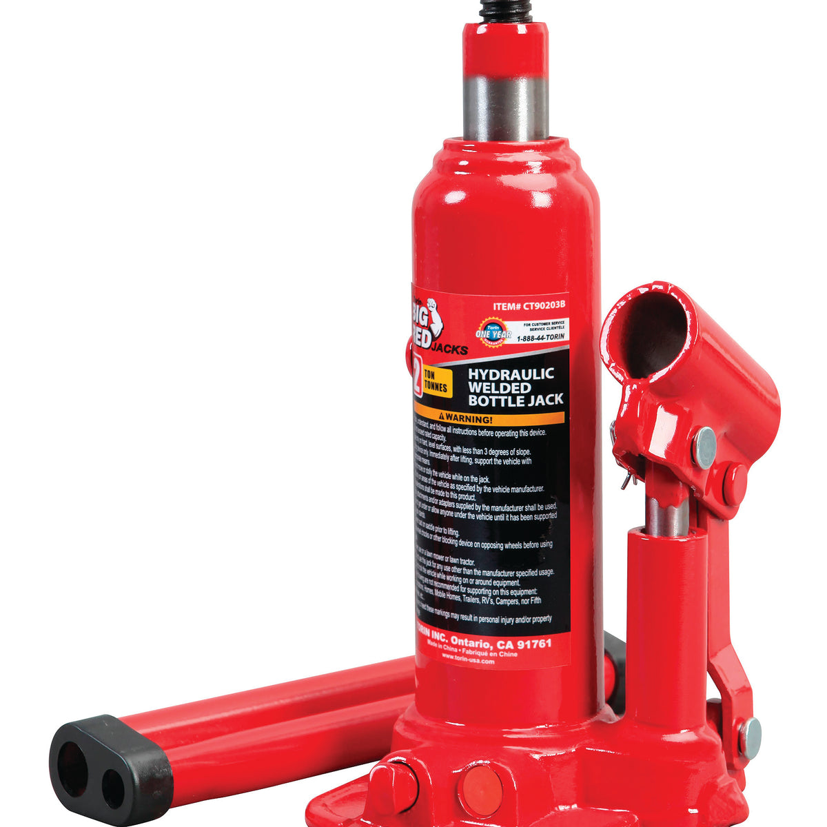 Big Red Welding Hydraulic Bottle Jack, 2-Ton — Partsource