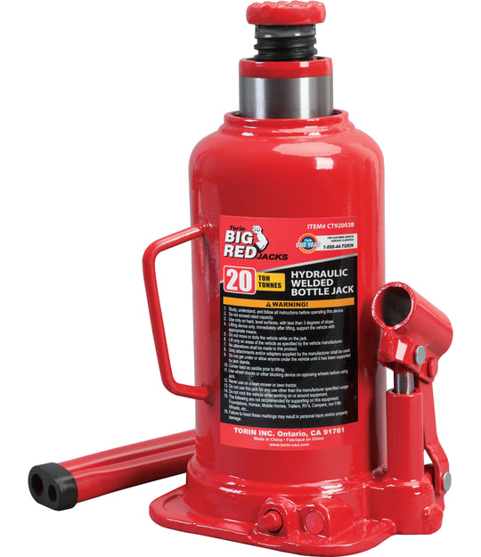 CT92003B Torin Welding Hydraulic Bottle Jack, 20-Ton