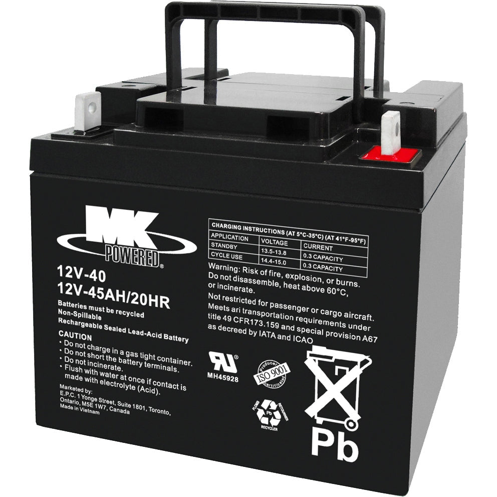 12V40 MK Battery 12-Volt 45 Ah SLA Battery