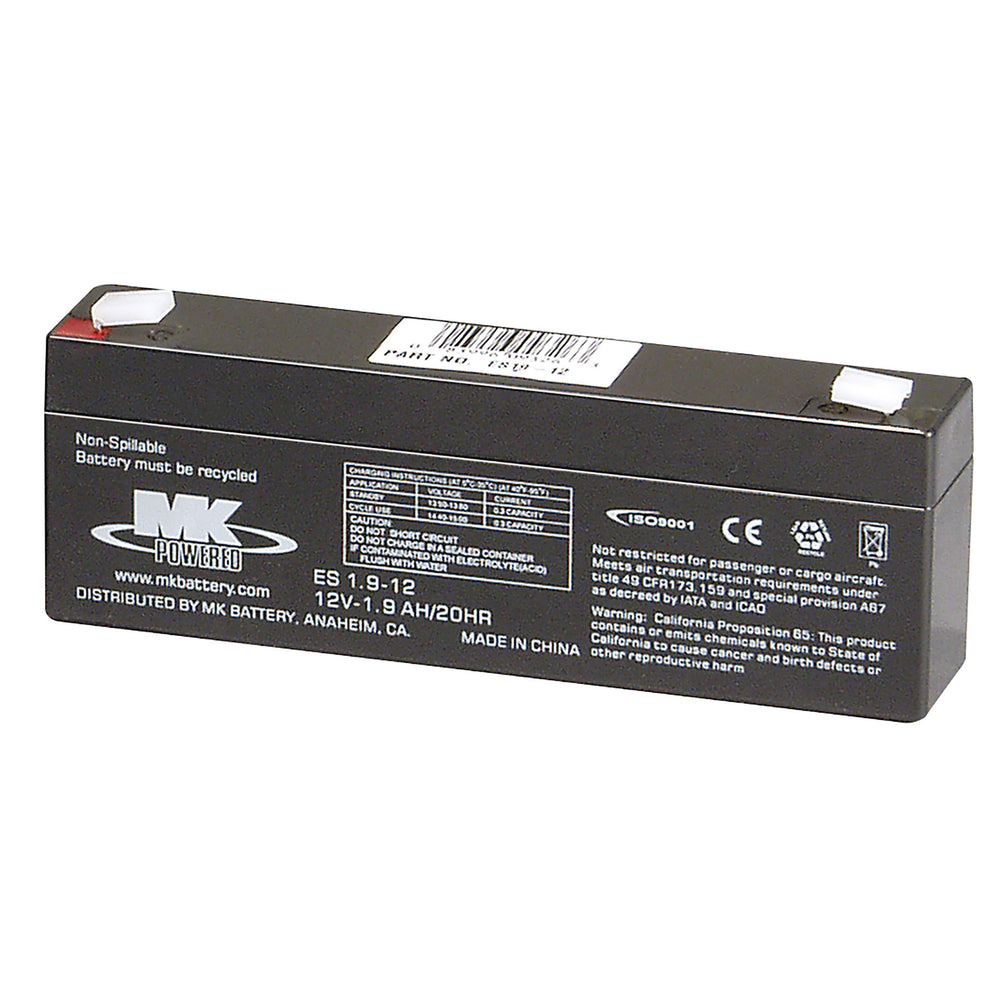 12V2.2 MK Battery 12-Volt 2.3 Ah SLA Battery, F1 Terminal