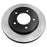 A detailed view of the C25512 ProSeries OE+ Brake Rotor, featuring a black hub and silver disc with five mounting holes.