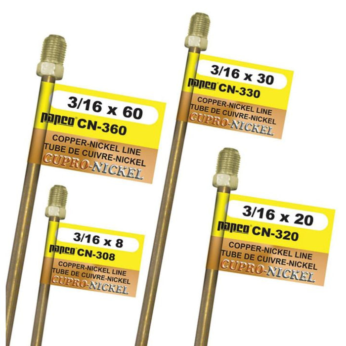 CN360 H. Paulin CN360 Copper Nickel Brake Line, Standard, 60 x 3/16-in
