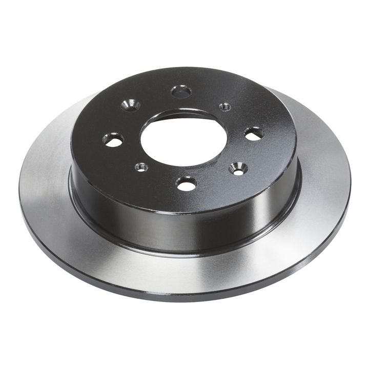The C25467 ProSeries OE+ Brake Rotor with a metallic finish features multiple mounting holes.