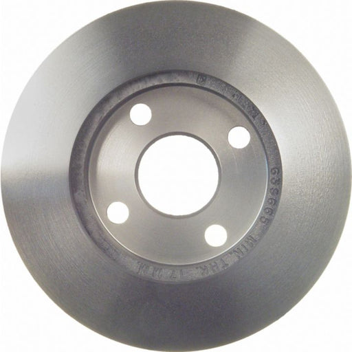 The C25174 ProSeries OE+ Brake Rotor with four holes, viewed from above.