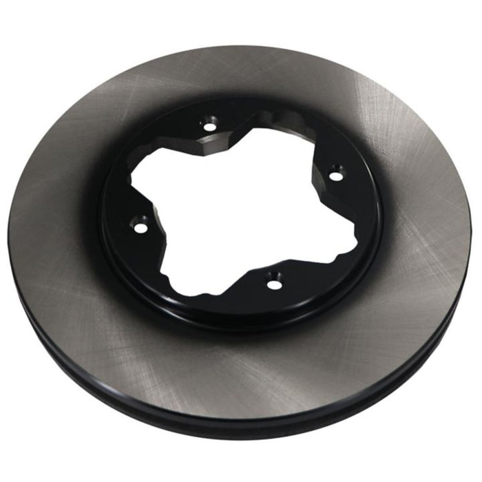 The C25133 ProSeries OE+ Brake Rotor is depicted with a smooth metallic surface and a star-shaped cutout in the center, set against a white background.
