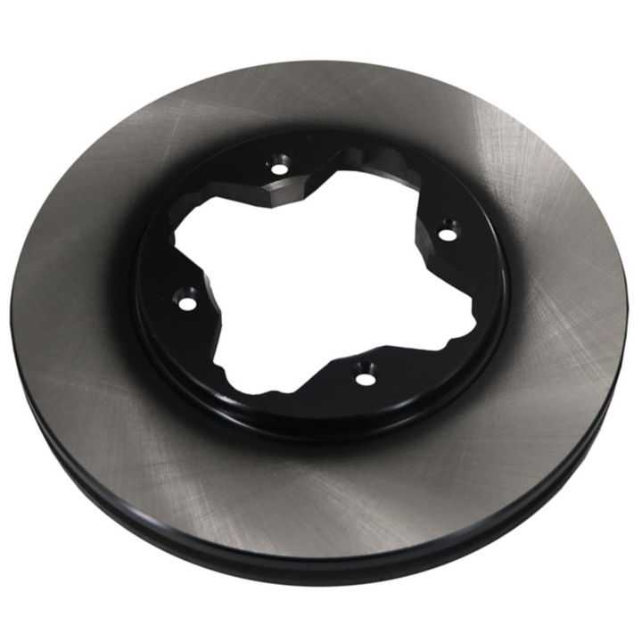 The C25133 ProSeries OE+ Brake Rotor is depicted with a smooth metallic surface and a star-shaped cutout in the center, set against a white background.